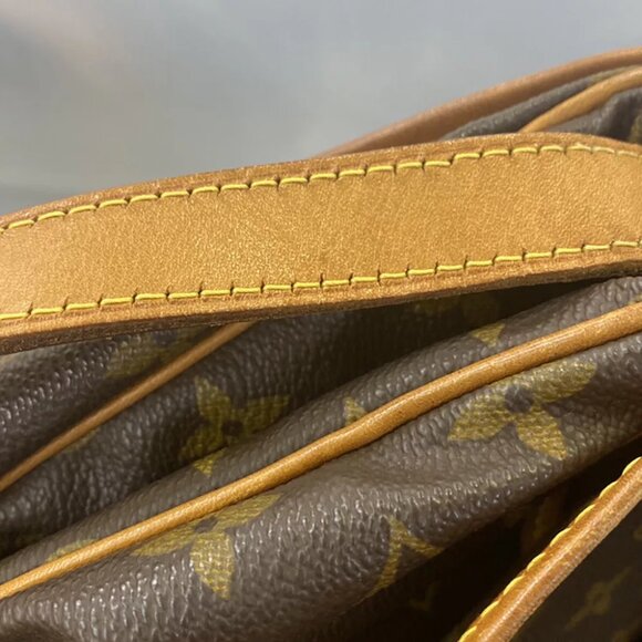 LOUIS VUITTON Logo Saumur 30 Shoulder Bag Monogram Leather Brown M42256 84YF094 - Picture 11 of 16
